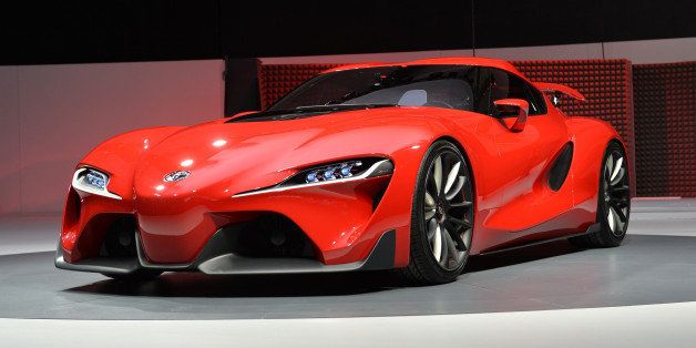 The Toyota FT-1 concept car during a press preview at the North American International Auto Show January 13, 2014 in Detroit, Michigan. AFP PHOTO/Stan HONDA (Photo credit should read STAN HONDA/AFP/Getty Images)