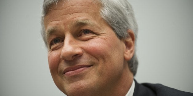 JPMorgan Chase Chairman and CEO Jamie Dimon testifies during a US House Financial Services Committee hearing on Capitol Hill