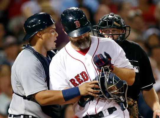 Boston Red Sox beard update: Jonny Gomes, David Ross say beards aren't  returning, but Mike Napoli didn't get the memo 