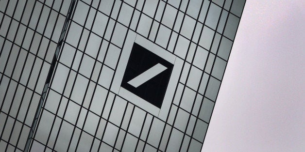 The headquarter of the Deustche Bank, Germany's biggest lender, is pictured in Frankfurt am Main, western Germany on January