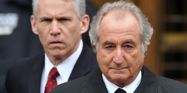 UNITED STATES - MARCH 10: Bernard Madoff leaves Manhattan Federal court after a hearing there Tusday afternoon. The bulletproof vest Bernie Madoff wore under his fine suit could not shield him from barrage of charges, which should ensure he spends rest of his life behind bars for greatest swindle. (Photo by Craig Warga/NY Daily News Archive via Getty Images)
