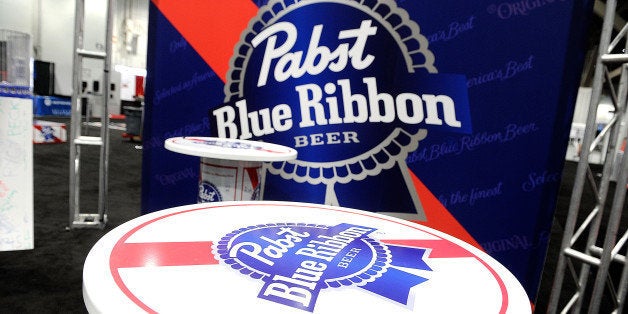 LAS VEGAS, NV - MARCH 21: View of the Pabst Blue Ribbon booth during the 28th annual Nightclub & Bar Convention and Trade Show at the Las Vegas Convention Center on March 21, 2013 in Las Vegas, Nevada. (Photo by David Becker/Getty Images for Nightclub & Bar Media Group)