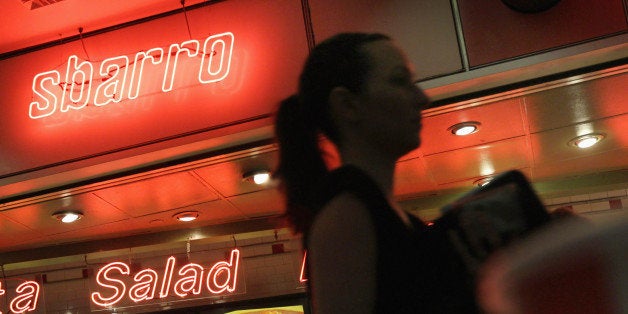 CHICAGO - APRIL 04: Customers order lunch at a Sbarro restaurant on April 4, 2011 in Chicago, Illinois. The restaurant chain which has more than 1,000 locations in more than 40 countries, said today it is filing for Chapter 11 bankruptcy. (Photo by Scott Olson/Getty Images)