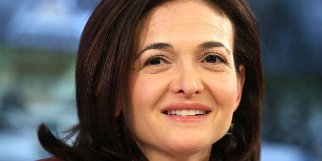 Sheryl Sandberg, billionaire and chief operating officer of Facebook Inc., listens during a panel session on day four of the