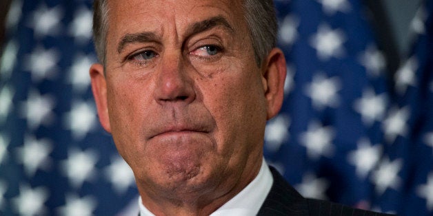 UNITED STATES - MARCH 05: Speaker John Boehner, R-Ohio, speaks during a news conference at the RNC after a meeting of the Republican caucus. (Photo By Tom Williams/CQ Roll Call)