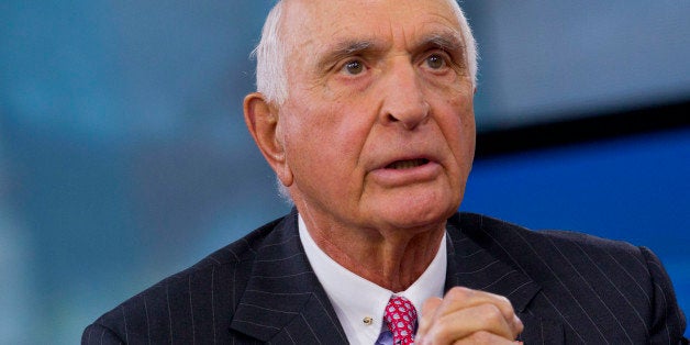 Kenneth 'Ken' Langone, co-founder of Home Depot Inc., speaks during a Bloomberg Television interview in New York, U.S., on Friday, April 26, 2013. Langone said that Jamie Dimon is one of the best U.S. business leaders and should keep his dual roles as JPMorgan Chase & Co. Chairman and Chief Executive Officer. Photographer: Jin Lee/Bloomberg via Getty Images