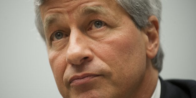 JPMorgan Chase Chairman and CEO Jamie Dimon testifies during a US House Financial Services Committee hearing on Capitol Hill in Washington, DC, June 19, 2012, about JPMorgan Chase's trading loss. AFP PHOTO / Saul LOEB (Photo credit should read SAUL LOEB/AFP/GettyImages)