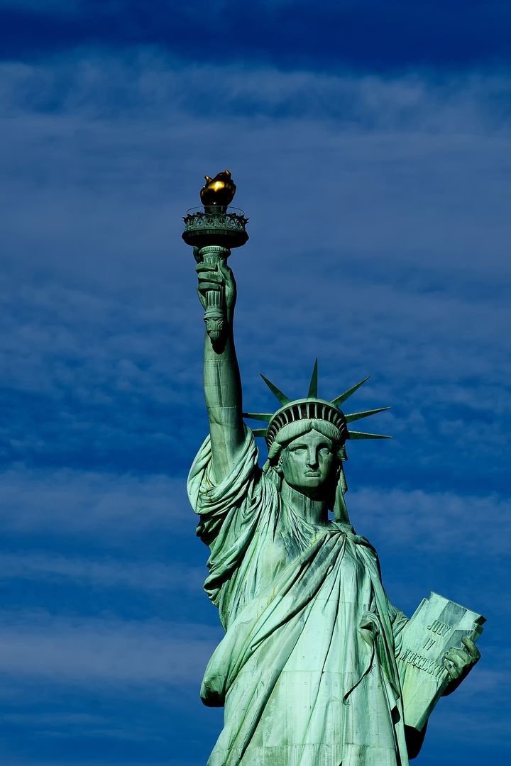statue of liberty close up...