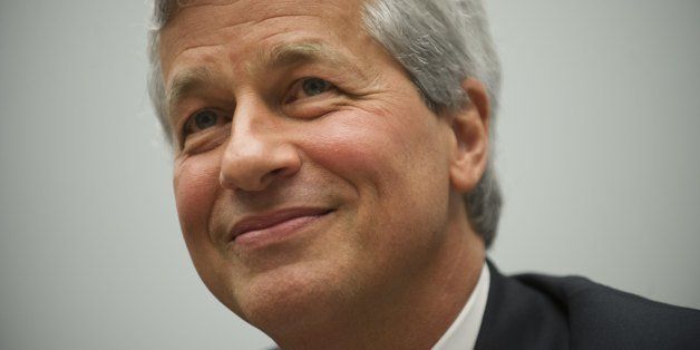 JPMorgan Chase Chairman and CEO Jamie Dimon testifies during a US House Financial Services Committee hearing on Capitol Hill in Washington, DC, June 19, 2012, about JPMorgan Chase's trading loss. AFP PHOTO / Saul LOEB (Photo credit should read SAUL LOEB/AFP/GettyImages)