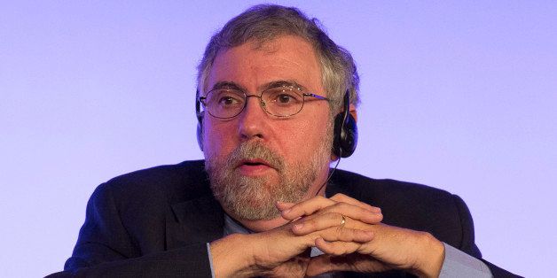 Economy Nobel winner, Paul Krugman, participates in a debate on expenditures and investments for the economy growth, promoted by Exame magazine, at Unique hotel, in southern Sao Paulo, Brazil, on September 14, 2012. Photo: MISTER SHADOW/AE/AE