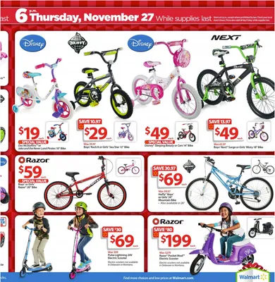 Walmart bike sale black hot sale friday