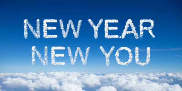 new year new you clouds word on ...