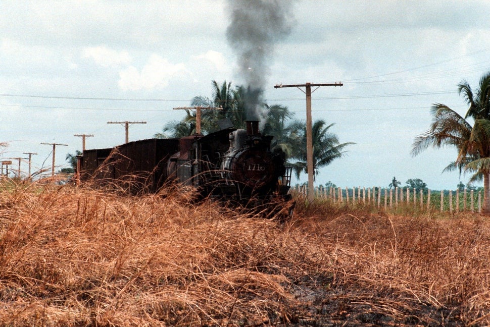 1997 - A steam train outside Havana.