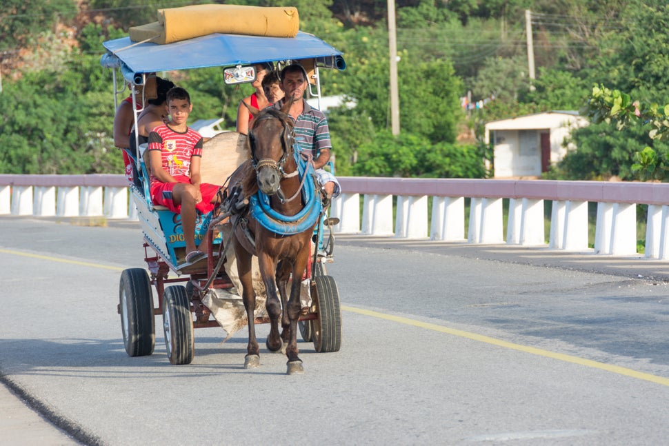 2014 - Horse drawn carriage continues to be a regular form of transportation in Cuba.