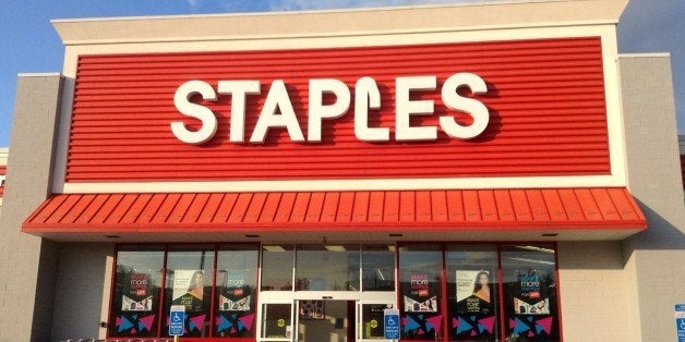 Staples, Office Supplies, Branford, CT. 8/2014 by Mike Mozart of TheToyChannel and JeepersMedia on YouTube