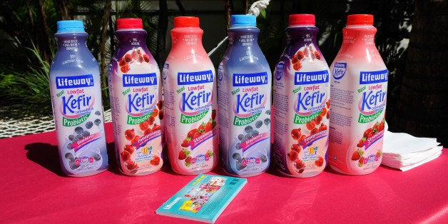 MIAMI BEACH, FL - FEBRUARY 23: Lifeway Kefir on display at YogArt Presents Buddhas and Bellinis during the Food Network South Beach Wine & Food Festival at Raleigh Hotel on February 23, 2014 in Miami Beach, Florida. (Photo by Sergi Alexander/Getty Images for Food Network SoBe Wine & Food Festival)