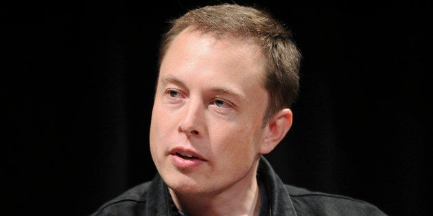 UNITED STATES - JUNE 15: Elon Musk, chairman and chief executive officer of Tesla Motors, speaks during the 'Disruptive by Design' WIRED Magazine Business Conference in New York, U.S., on Monday, June 15, 2009. Tesla began delivering its battery-powered Roadster to customers last year, and wants to sell a battery-powered sedan by 2011. (Photo by Jonathan Fickies/Bloomberg via Getty Images)