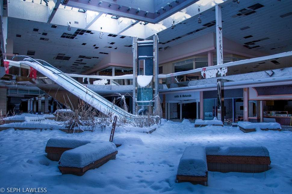 Abandoned Mall Filled With Snow Is An IceAge Dystopia HuffPost