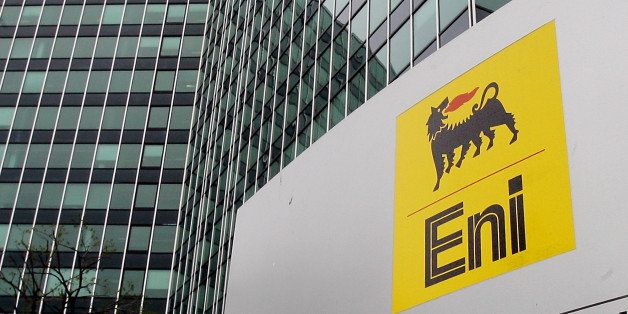 A view of the Italy's energy giant Eni Spa headquarters in San Donato, in the outskirts of Milan, Italy, Wednesday, April 4, 2007. The Eni-Neftegaz company, an affiliate of Italy's Eni Spa, won an auction Wednesday, for an array of assets of the bankrupt Russian oil giant OAO Yukos, including a 20 percent stake of the oil division of state-controlled gas monopoly OAO Gazprom. (AP Photo/Luca Bruno)