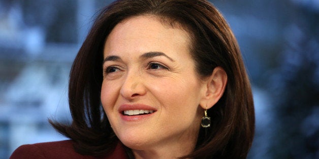 Sheryl Sandberg, billionaire and chief operating officer of Facebook Inc., listens during a panel session on day four of the
