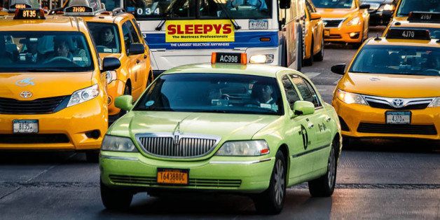 The NYC taxi was first introduced in July 1897.In order to cut down on unofficial drivers, the city in 1967 ordered all licensed "medallion taxis" to be painted the same color to make the cabs more recognizable.The new apple green street hail livery vehicles known as 'Boro Taxis' provide the people living in the Bronx, Brooklyn, Queens and Upper Manhattan access to metered taxis which are more affordable than regular livery cabs that charge flat rates.ï»¿#nycphotography #canonphotography #nyctaxi #travelphotography