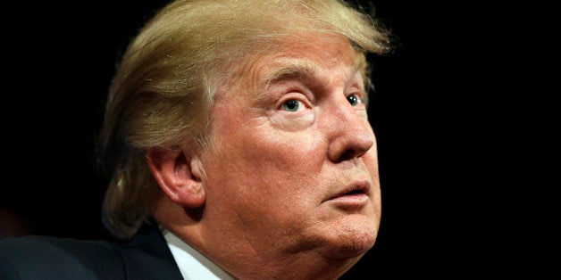 Republican presidential candidate Donald Trump speaks to supporters during a rally, Tuesday, June 16, 2015, in Des Moines, Iowa. (AP Photo/Charlie Neibergall)