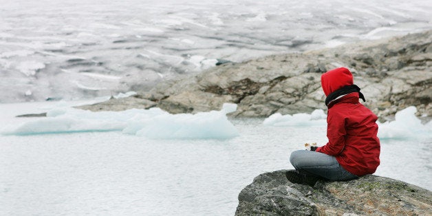 girl in meditation at...