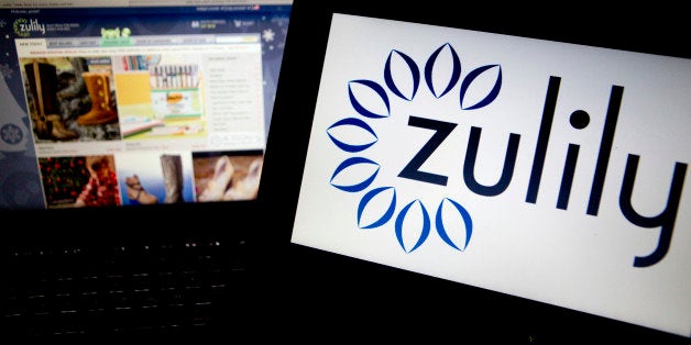 The Zulily Inc. website and logo are displayed on laptop computers arranged for a photograph in Washington, D.C., U.S., on Fr