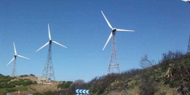 Wind turbines in Andalucia.