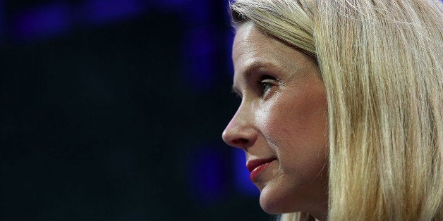 SAN FRANCISCO, CA - NOVEMBER 03: Yahoo president and CEO Marissa Mayer speaks during the Fortune Global Forum on November 3, 2015 in San Francisco, California. Business leaders are attending the Fortune Global Forum that runs through November 4. (Photo by Justin Sullivan/Getty Images)