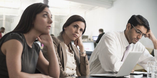 Business people sitting in meeting