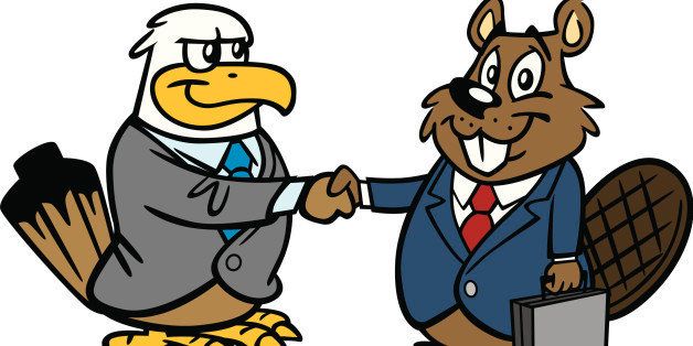 Great illustration of an American Eagle and a Canadian Beaver. Perfect for a free trade illustration. EPS and JPEG files included. Be sure to view my other illustrations, thanks!