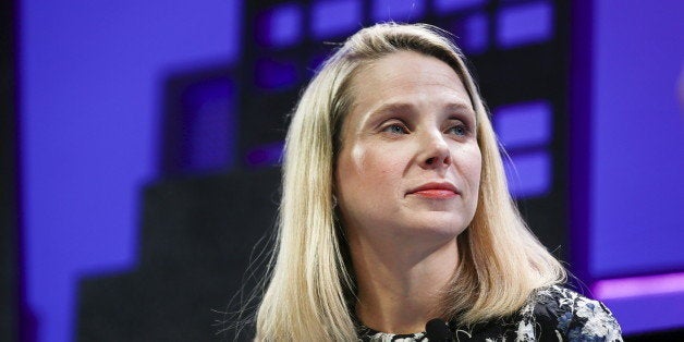 Marissa Mayer, President and CEO of Yahoo, participates in a panel discussion at the 2015 Fortune Global Forum in San Francisco, California November 3, 2015. REUTERS/Elijah Nouvelage