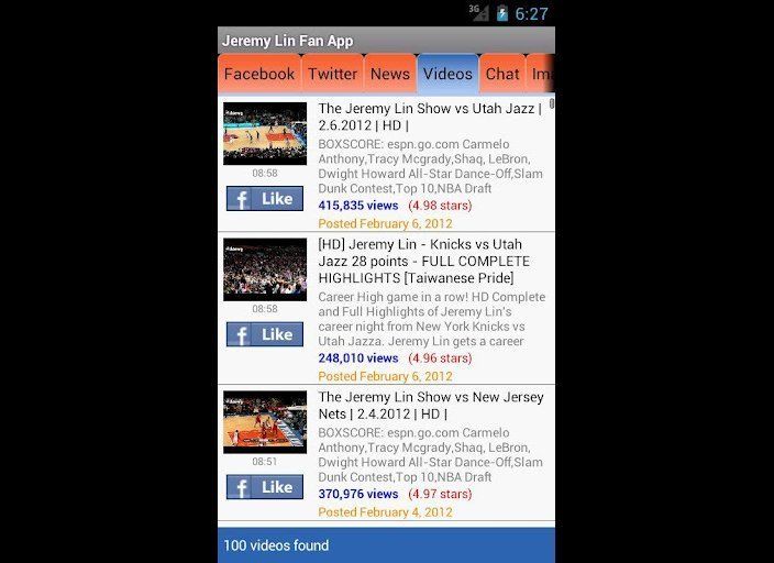 Jeremy Lin Android App
