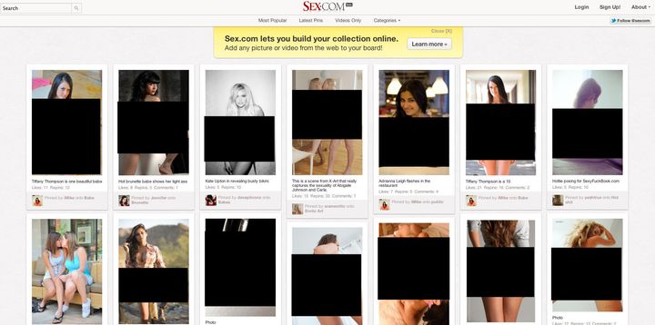 720px x 358px - Sex.com: Another Pinterest For Porn Site (SLIDESHOW) | HuffPost Impact