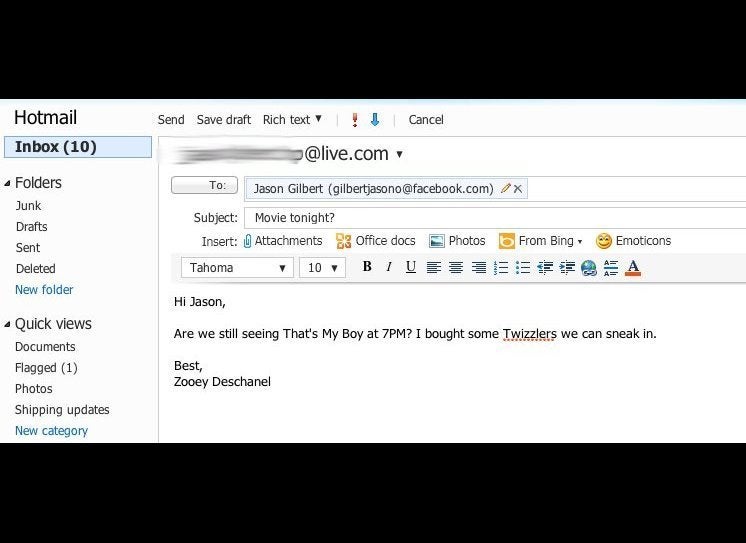 Facebook email replaced with hotmail : r/facebook