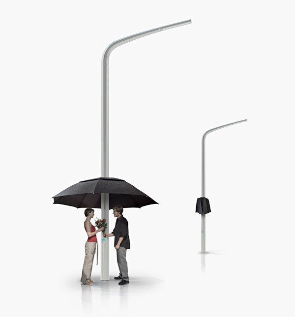 umbrella lantern with built-in LED lights keeps you safe on your rainy late  night walks