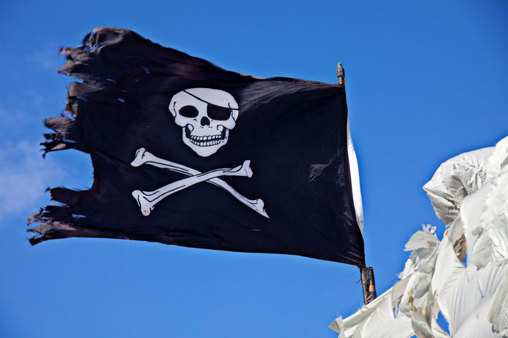 Pirate flag skull and cross bones