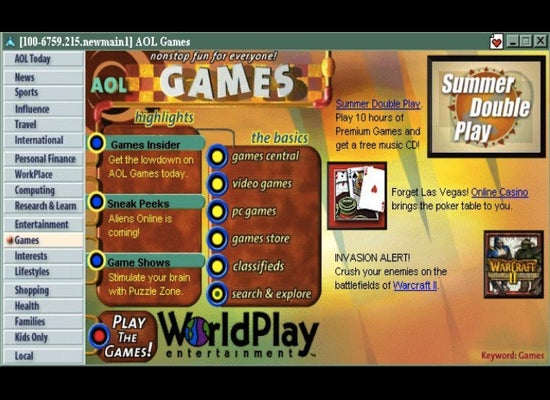 AOL relaunches Games.com site for online games - News18