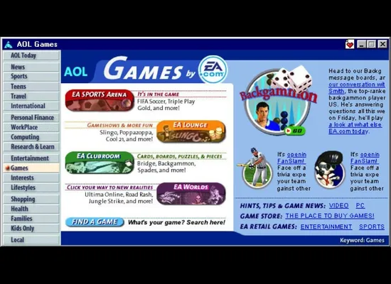 AOL relaunches Games.com site for online games - News18