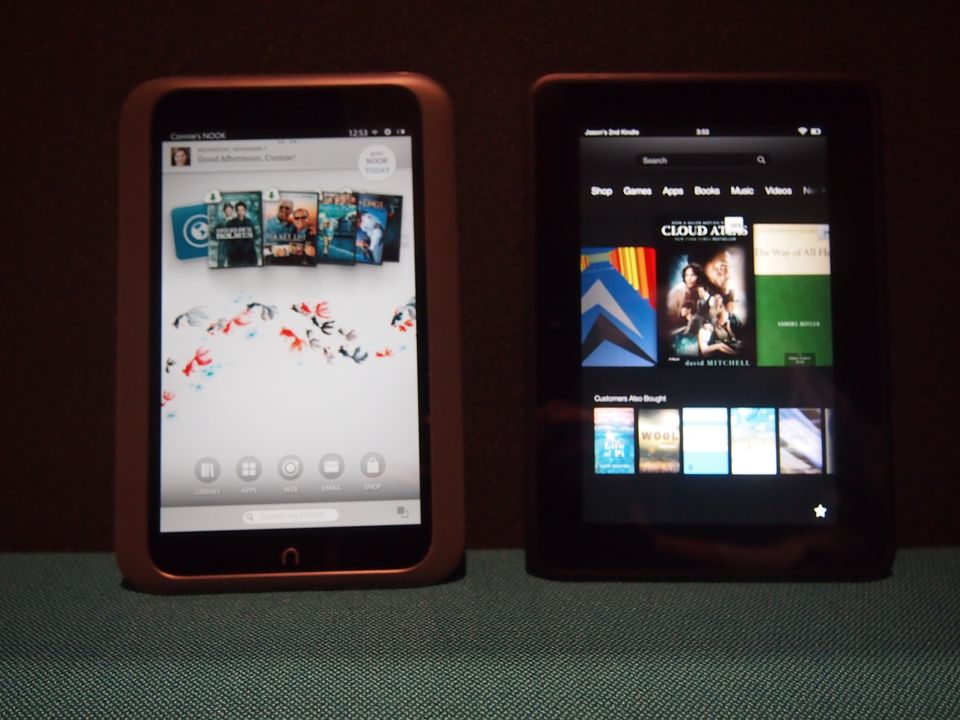 The NOOK HD and Kindle Fire HD