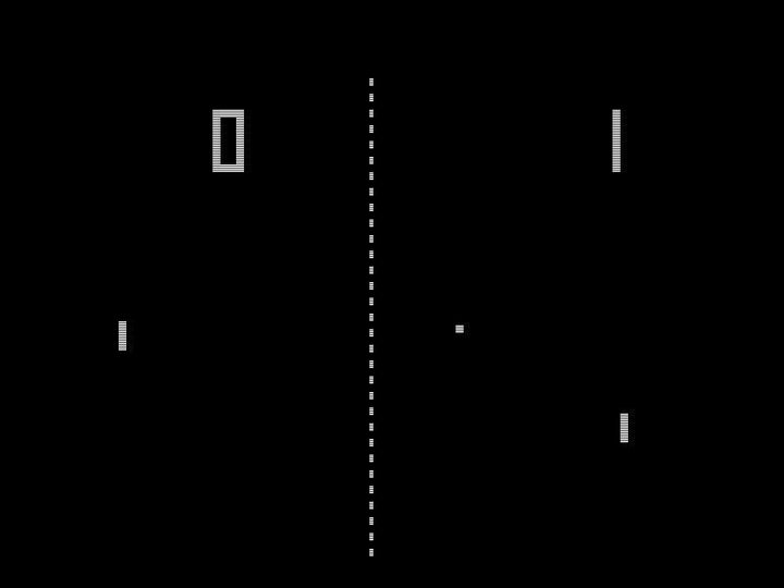 Pong. svg Description Screenshot of PONG from the Atari Arcade Hits 1 software title released in 1972 by Hasbro Interactive.
