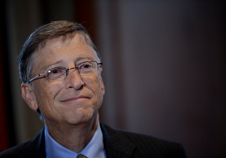 Bill Gates, chairman of Microsoft, during an interview January 30, 2013 in New York on the day he launches his 'annual letter