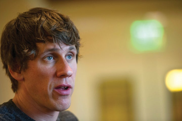 Dennis Crowley, co-founder and chief executive officer at Foursquare Labs Inc., speaks during an interview at the South By Southwest Conference in Austin, Texas, U.S., on Saturday, March 9, 2013. The 20th annual SXSW Interactive Festival takes place March 8-12. Photographer: David Paul Morris/Bloomberg via Getty Images