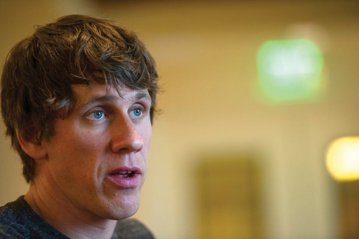 Dennis Crowley, co-founder and chief executive officer at Foursquare Labs Inc., speaks during an interview at the South By Southwest Conference in Austin, Texas, U.S., on Saturday, March 9, 2013. The 20th annual SXSW Interactive Festival takes place March 8-12. Photographer: David Paul Morris/Bloomberg via Getty Images 