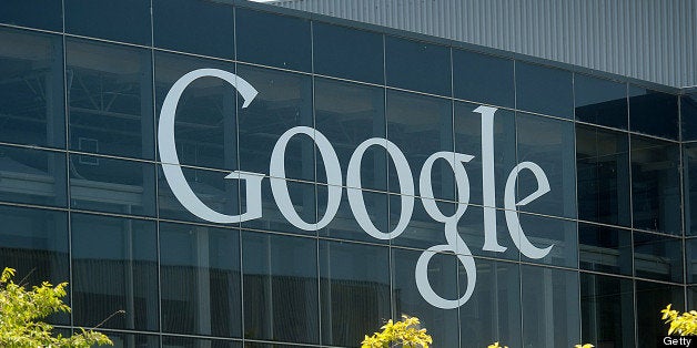 Attendees arrive at Google Inc.'s headquarters for the company's annual shareholders meeting in Mountain View, California, U.