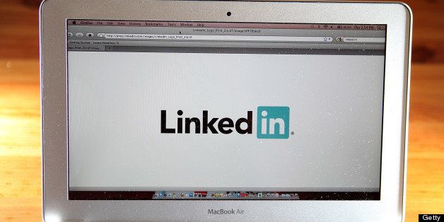 SAN ANSELMO, CA - JANUARY 27: In this photo illustration, the LinkedIn logo is displayed on the screen of a laptop computer on January 27, 2011 in San Anselmo, California. Social networking internet site LinkedIn Corp. filed documents with the U.S. regulators for an initial public offering. (Photo Illustration by Justin Sullivan/Getty Images)