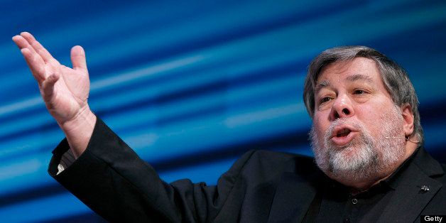 Steve Wozniak, co-founder of Apple Inc. and chief scientist of Fusion-io Inc., speaks during a news conference in Tokyo, Japan, on Thursday, Feb. 28, 2013. Wozniak is currently chief scientist at Fusion-io, a maker of data-storage computers. Photographer: Kiyoshi Ota/Bloomberg via Getty Images 