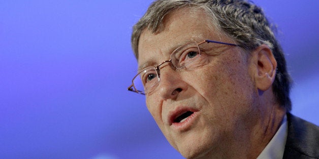 WASHINGTON, DC - MAY 07: Bill Gates , co-chairman and trustee of the Bill & Melinda Gates Foundation, speaks during an event sponsored by the Peter G. Peterson Foundation at the Mellon Auditorium May 7, 2013 in Washington, DC. The two participated in a discussion entitled 'Shaping America's Future: Major Trends, New Ideas and Big Decisions.' (Photo by Win McNamee/Getty Images)