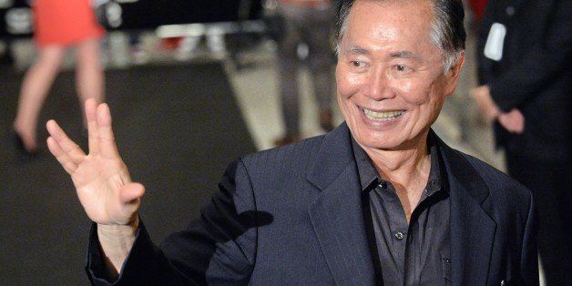 Former Star Trek actor George Takei arrives to attend the Singapore Social Star Awards at the Marina Bay Sands on May 23, 2013. AFP PHOTO/ ROSLAN RAHMAN (Photo credit should read ROSLAN RAHMAN/AFP/Getty Images)